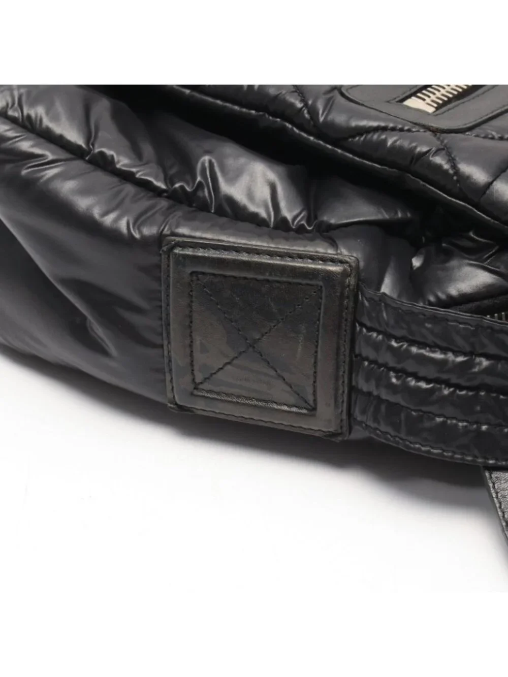 Chanel Shoulder Bag Coco Cocoon Small Messenger Black Nylon Leather